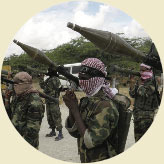 Soldiers aiming RPGs